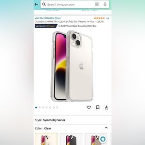 OtterBox SYMMETRY CLEAR SERIES for iPhone 14 Plus - CLEAR